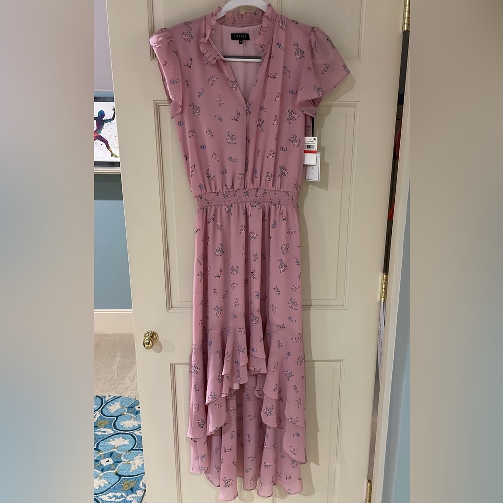 1. State Split Neck High Low Dress, size XS, NWT - Picture 4 of 5